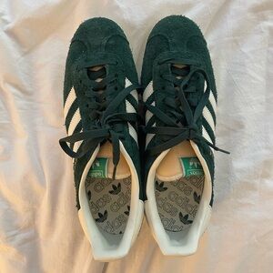 NEW NEVER WORN Adidas Gazelles - Green; size 7.5 US Women’s
